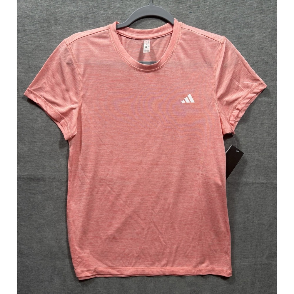 Adidas Women's Short Sleeve Tech Tee Pink Spark Size Medium Athletic Workout